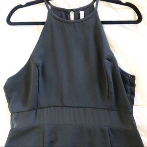 Forever 21 Black high neck cocktail dress